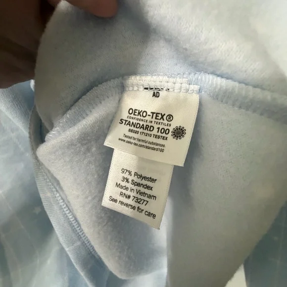 LC Lauren Conrad Twinkle Twinkle Pajamas Joggers White and Blue Size XL - Picture 5 of 11